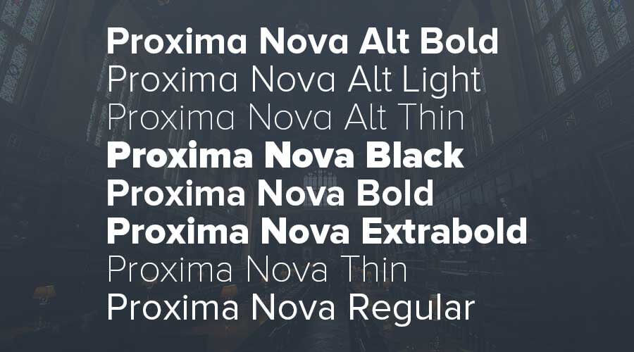 free fonts proxima nova